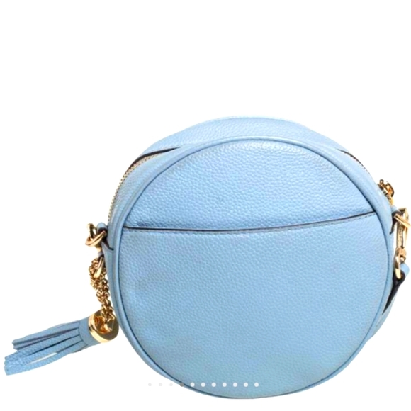 Michael Kors Medium Circle Canteen Crossbody Bag In Blue - Picture 3 of 7